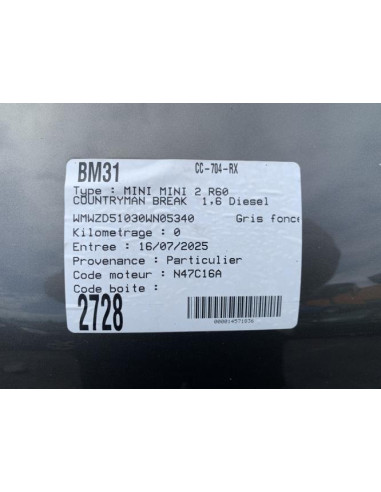 Pare soleil gauche MINI MINI 2 R60 COUNTRYMAN BREAK Diesel