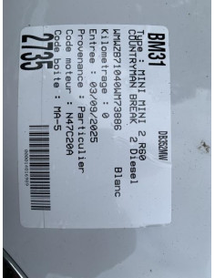 Bielette barre stabilisatrice arriere gauche MINI MINI 2 R60 COUNTRYMAN BREAK Diesel 2