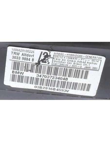 Air bag lateral droit BMW SERIE 3 E46 COUPE PHASE 2 Diesel