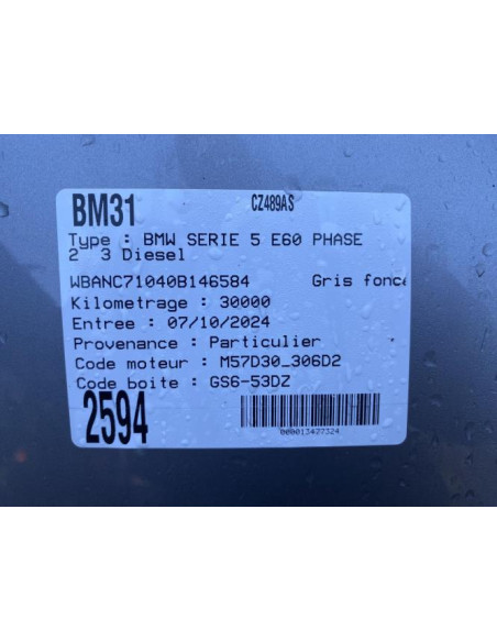 Interrupteur de leve vitre avant gauche BMW SERIE 5 E60 PHASE 1 Diesel