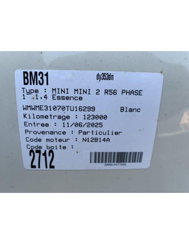 Poignee interieur avant droit MINI MINI 2 R56 PHASE 1 Essence