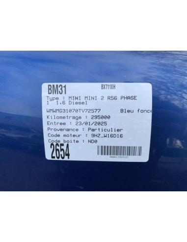 Fusee arriere droit MINI MINI 2 R56 PHASE 1 Diesel