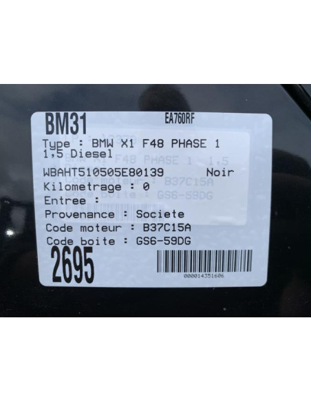 Boitier d'aide au stationnement BMW X1 F48 PHASE 1 Diesel