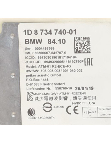 Calculateur BMW SERIE 3 F30 PHASE 2 