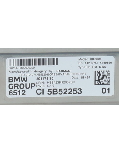 Autoradio d'origine BMW X1 U11 