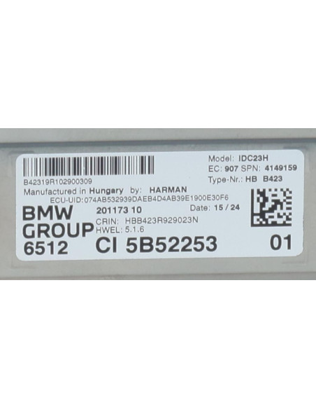 Autoradio d'origine BMW X1 U11 