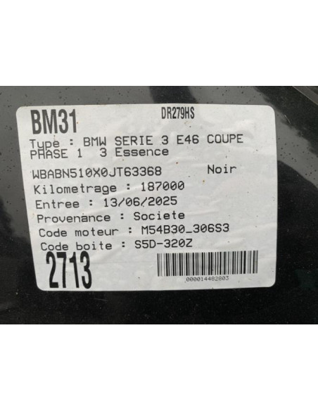 Pompe lave glace arriere BMW SERIE 3 E46 COUPE PHASE 1 Essence