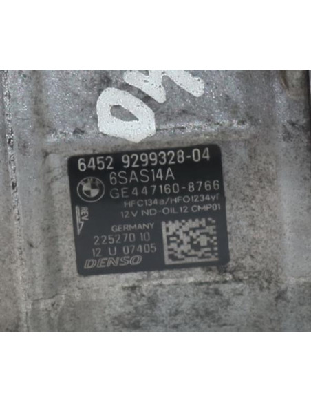 Compresseur clim BMW SERIE 3 F34 GRAN TURISMO PHASE 2 Diesel