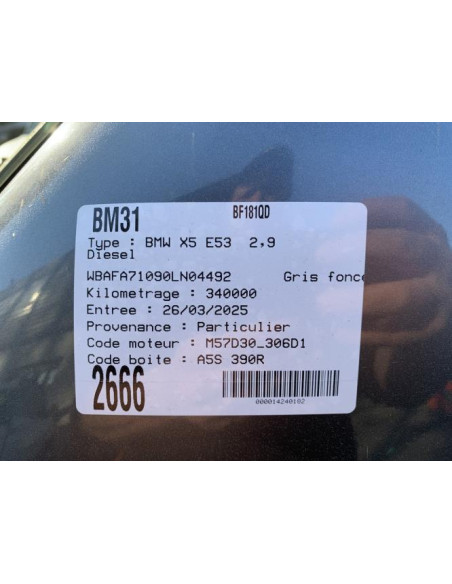 Amortisseur arriere gauche BMW X5 E53 Diesel