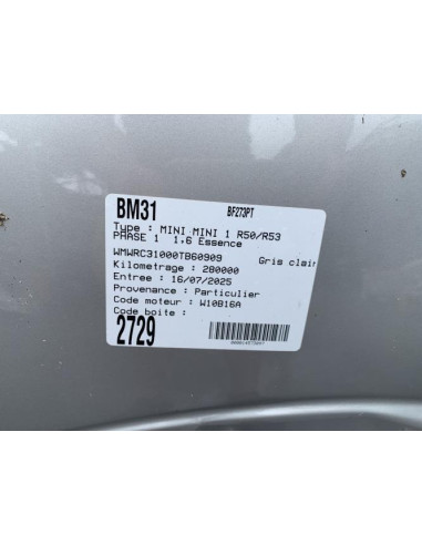 Pedale de frein MINI MINI 1 R50/R53 PHASE 1 Essence