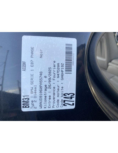 Fermeture centralisee avant droit BMW SERIE 1 E87 PHASE 2 Diesel