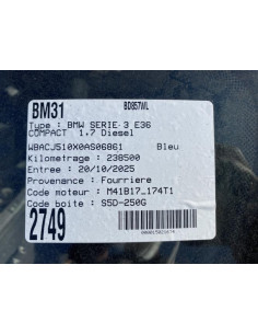 Radiateur eau BMW SERIE 3 E36 COMPACT Diesel 2