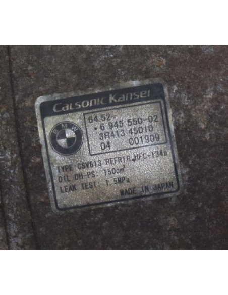 Compresseur clim BMW Z4 E85 ROADSTER PHASE 1 CABRIOLET Essence