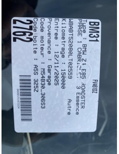 Etrier arriere gauche (freinage) BMW Z4 E85 ROADSTER PHASE 1 CABRIOLET Essence 2