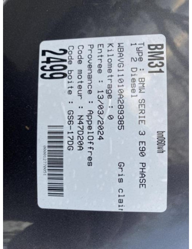 Leve vitre electrique avant droit BMW SERIE 3 E90 PHASE 1 Diesel