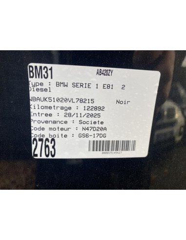 Pare soleil droit BMW SERIE 1 E81 Diesel