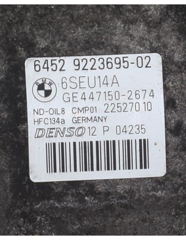 Compresseur clim BMW SERIE 1 F20 PHASE 1 Diesel