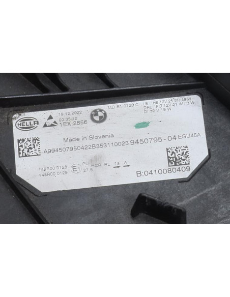 Optique avant principal gauche (feux)(phare) BMW SERIE 3 G20 PHASE 2 