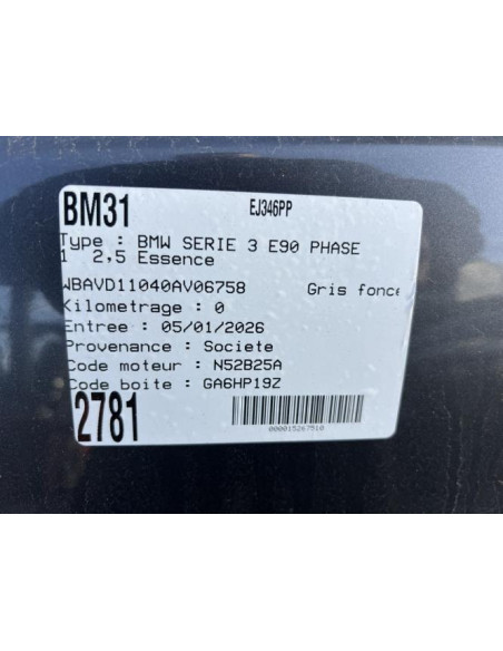 Maitre cylindre (freinage) BMW SERIE 3 E90 PHASE 1 Essence