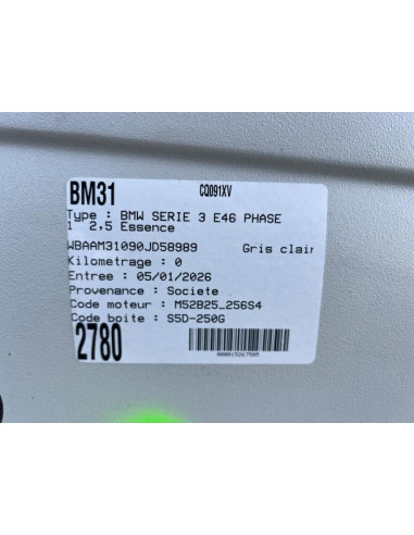 Moteur essuie glace avant BMW SERIE 3 E46 PHASE 1 Essence