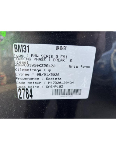 Joint de porte arriere droite BMW SERIE 3 E91 TOURING PHASE 1 BREAK Diesel