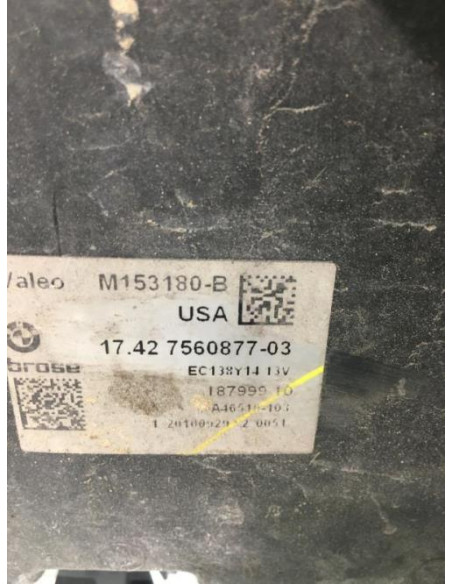 Moto ventilateur radiateur BMW X3 F25 PHASE 1 Essence