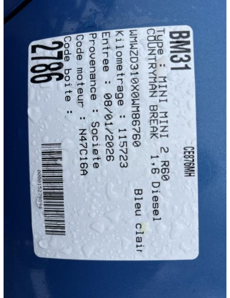 Porte fusible MINI MINI 2 R60 COUNTRYMAN BREAK Diesel