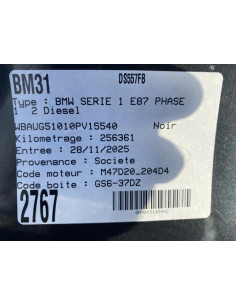 Arbre de transmission (propulsion) BMW SERIE 1 E87 PHASE 1 Diesel 2