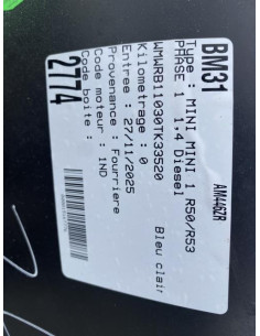 Boite de vitesses MINI MINI 1 R50/R53 PHASE 1 Diesel