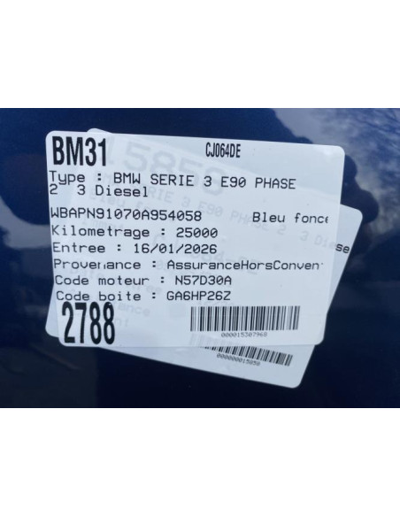 Pare brise BMW SERIE 3 E90 PHASE 2 Diesel