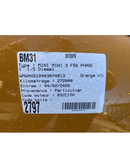 Compteur MINI MINI 3 F56 PHASE 1 Diesel