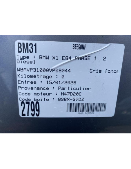 Custode arriere gauche BMW X1 E84 PHASE 1 Diesel