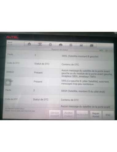 Ecran GPS BMW SERIE 5 E60 PHASE 1 