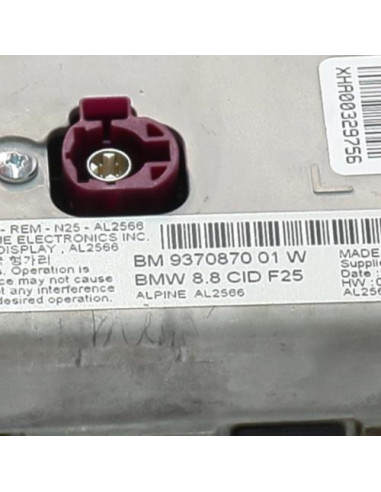 Ecran GPS BMW X3 F25 PHASE 1 