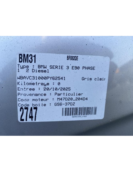 Arbre de transmission (propulsion) BMW SERIE 3 E90 PHASE 1 Diesel
