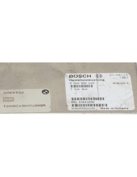 Calculateur BMW SERIE 5 E39 PHASE 2 Essence