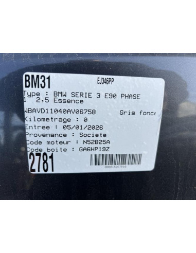 Boite a air BMW SERIE 3 E90 PHASE 1 Essence