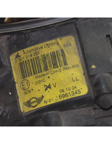Optique avant principal gauche (feux)(phare) MINI MINI 1 R50/R53 PHASE 1 Diesel