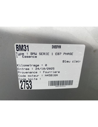 Moto ventilateur radiateur BMW SERIE 1 E87 PHASE 1 Essence