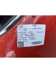 Bras essuie glace arriere MINI MINI 2 R56 PHASE 1 Essence 2