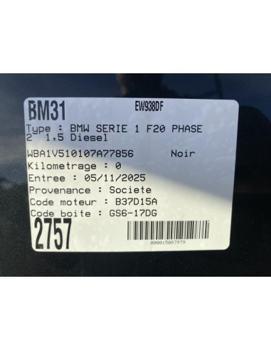 Feu arriere secondaire gauche (feux) BMW SERIE 1 F20 PHASE 2 Diesel