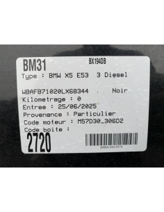 Vitre avant droit BMW X5 E53 Diesel 2