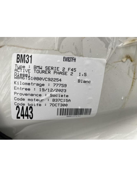 Demarreur BMW SERIE 2 F45 ACTIVE TOURER PHASE 2 Diesel