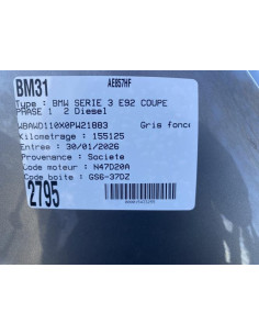 Ceinture arriere gauche BMW SERIE 3 E92 COUPE PHASE 1 Diesel 2