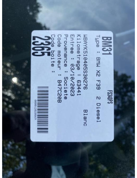 Sonde lambda BMW X2 F39 Diesel