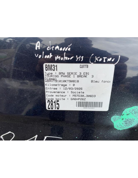 Calandre gauche BMW SERIE 3 E91 TOURING PHASE 1 BREAK Diesel