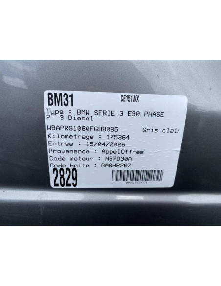 Coquille de retroviseur droit BMW SERIE 3 E90 PHASE 2 Diesel