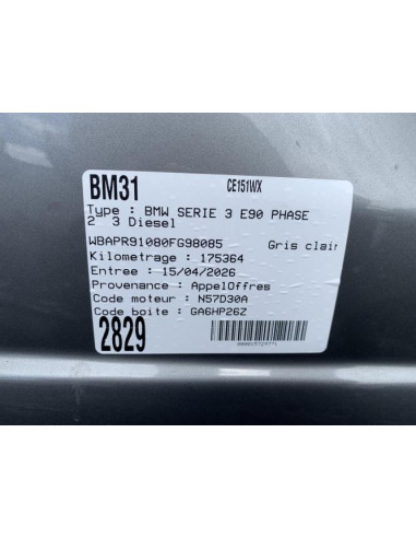 Eclairage de plafonnier BMW SERIE 3 E90 PHASE 2 Diesel