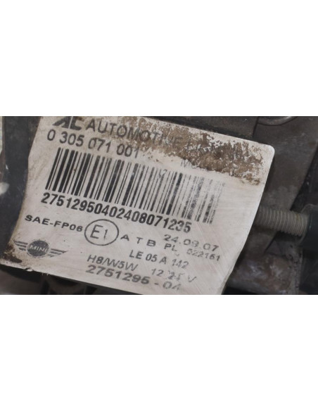 Anti brouillard droit (feux) MINI MINI 2 R56 PHASE 1 