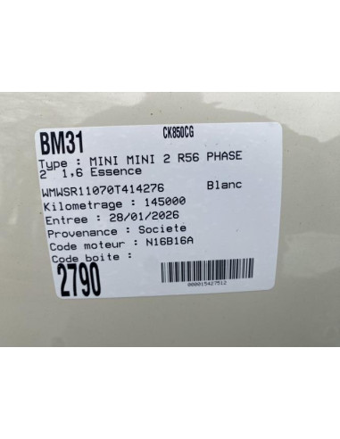Sonde lambda MINI MINI 2 R56 PHASE 2 Essence